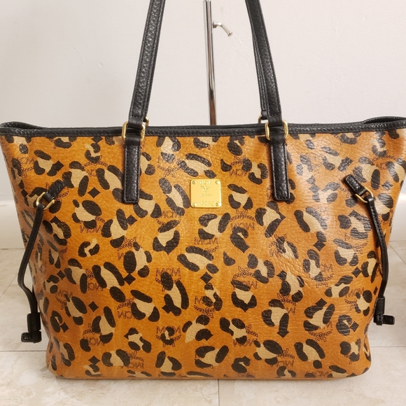 MCM Handbags - 100% authentic MCM leopard print shopper tote